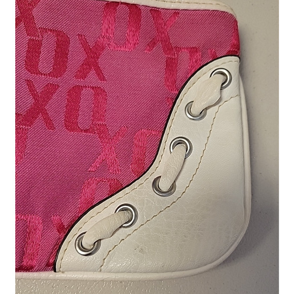Vintage‎ Y2K XOXO Pink Wristlet Bag Logo Preppy Coquette Mall Goth Retro Kawaii - Picture 5 of 10